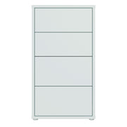 Alice Springs Tall 4 Drawer Chest with Push-to-Open Drawers in Light Grey – image 2