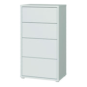 Alice Springs Tall 4 Drawer Chest with Push-to-Open Drawers in Light Grey – image 3