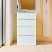 Alice Springs Tall 4 Drawer Chest with Push-to-Open Drawers in Light Grey – image 6