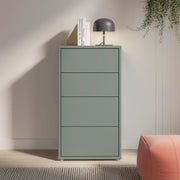 Alice Springs Tall 4 Drawer Chest with Push-to-Open Drawers in Sage Green – image 5