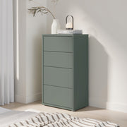 Alice Springs Tall 4 Drawer Chest with Push-to-Open Drawers in Sage Green – image 6