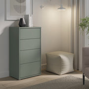 Alice Springs Tall 4 Drawer Chest with Push-to-Open Drawers in Sage Green – image 7