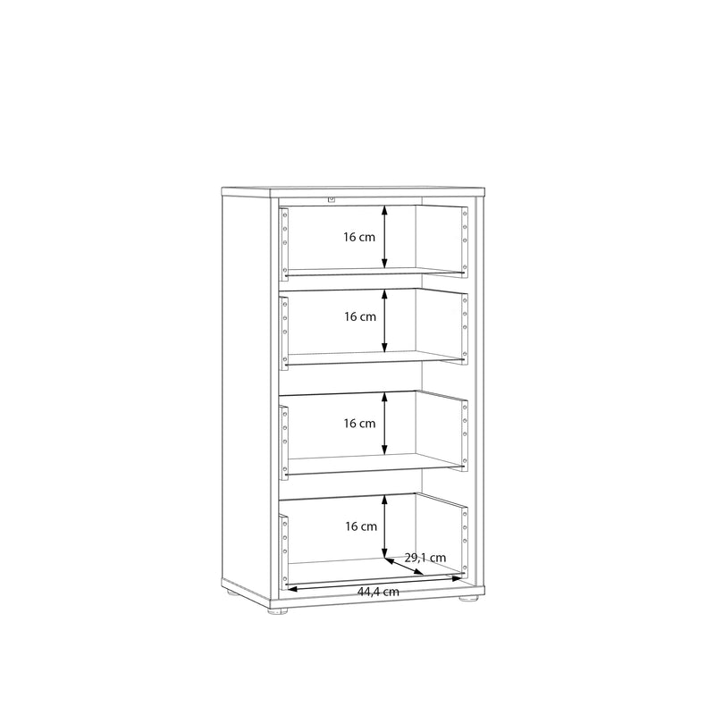 Alice Springs Tall 4 Drawer Chest with Push-to-Open Drawers in Terracotta – image 9