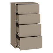 Alice Springs Tall 4 Drawer Chest with Push-to-Open Drawers in Taupe – image 4