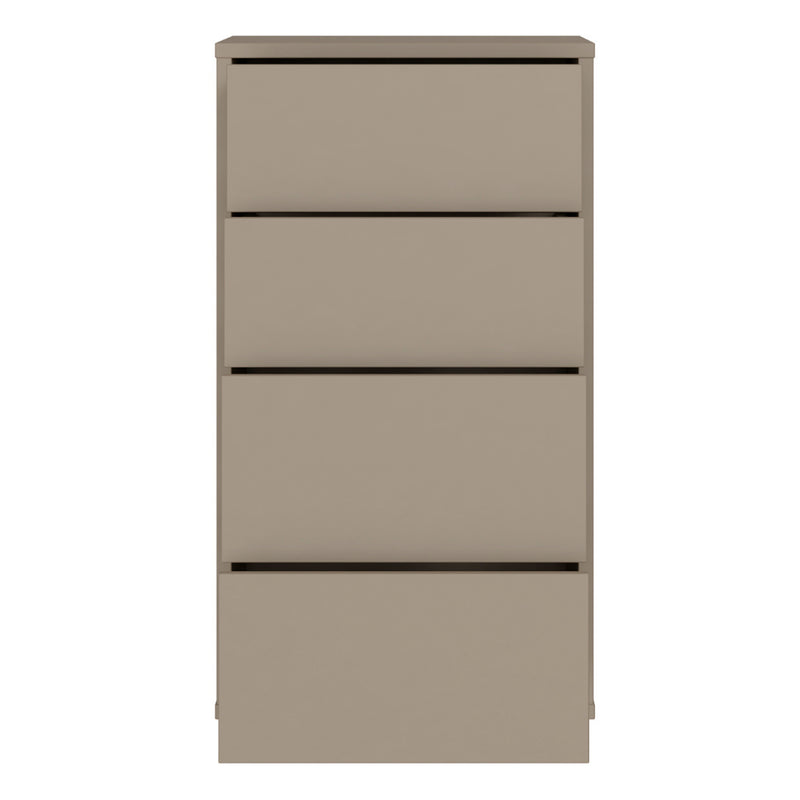 Alice Springs Tall 4 Drawer Chest with Push-to-Open Drawers in Taupe – image 5