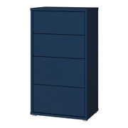 Alice Springs Tall 4 Drawer Chest with Push-to-Open Drawers in Night Blue – image 3