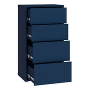 Alice Springs Tall 4 Drawer Chest with Push-to-Open Drawers in Night Blue – image 4