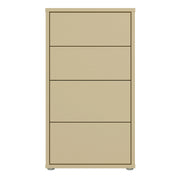 Alice Springs Tall 4 Drawer Chest with Push-to-Open Drawers in Butter Yellow – image 2