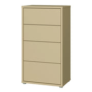 Alice Springs Tall 4 Drawer Chest with Push-to-Open Drawers in Butter Yellow – image 3