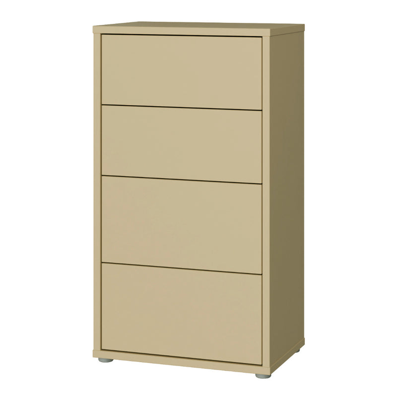 Alice Springs Tall 4 Drawer Chest with Push-to-Open Drawers in Butter Yellow – image 3