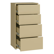 Alice Springs Tall 4 Drawer Chest with Push-to-Open Drawers in Butter Yellow – image 4