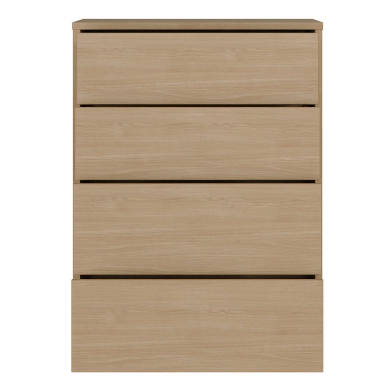 Alice Springs 4 Drawer Chest with Push-to-Open Drawers in Elegancia Oak and White – image 5