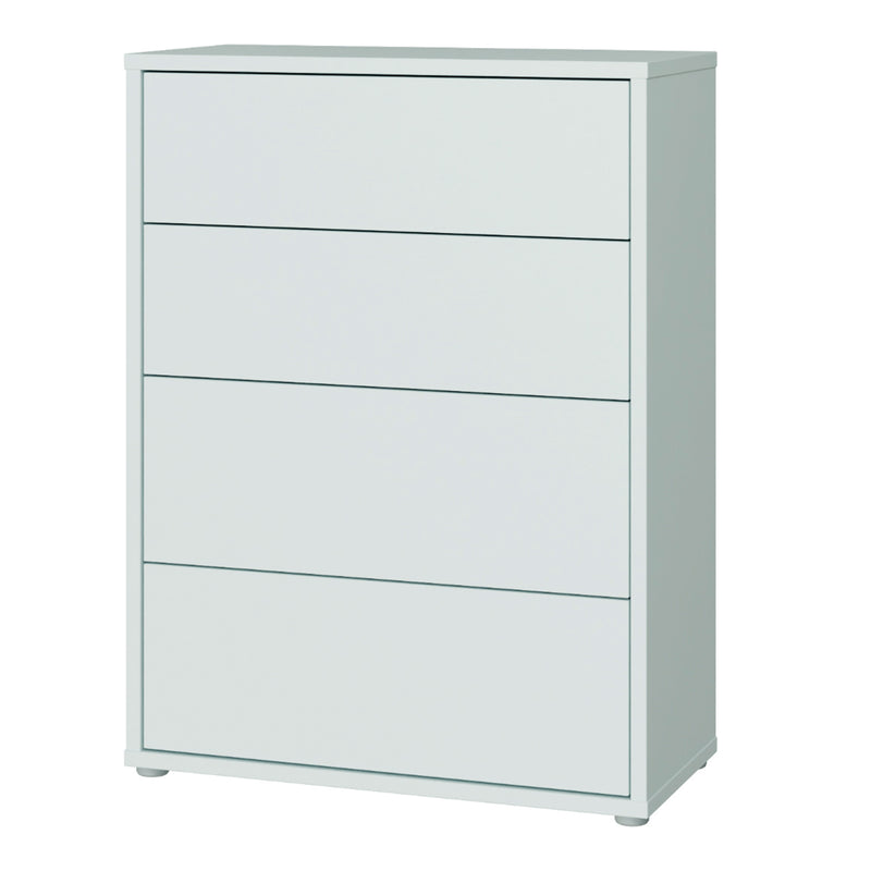 Alice Springs 4 Drawer Chest with Push-to-Open Drawers in Light Grey – image 3