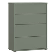 Alice Springs 4 Drawer Chest with Push-to-Open Drawers in Sage Green – image 1