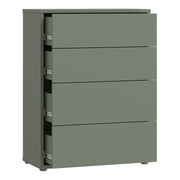 Alice Springs 4 Drawer Chest with Push-to-Open Drawers in Sage Green – image 4