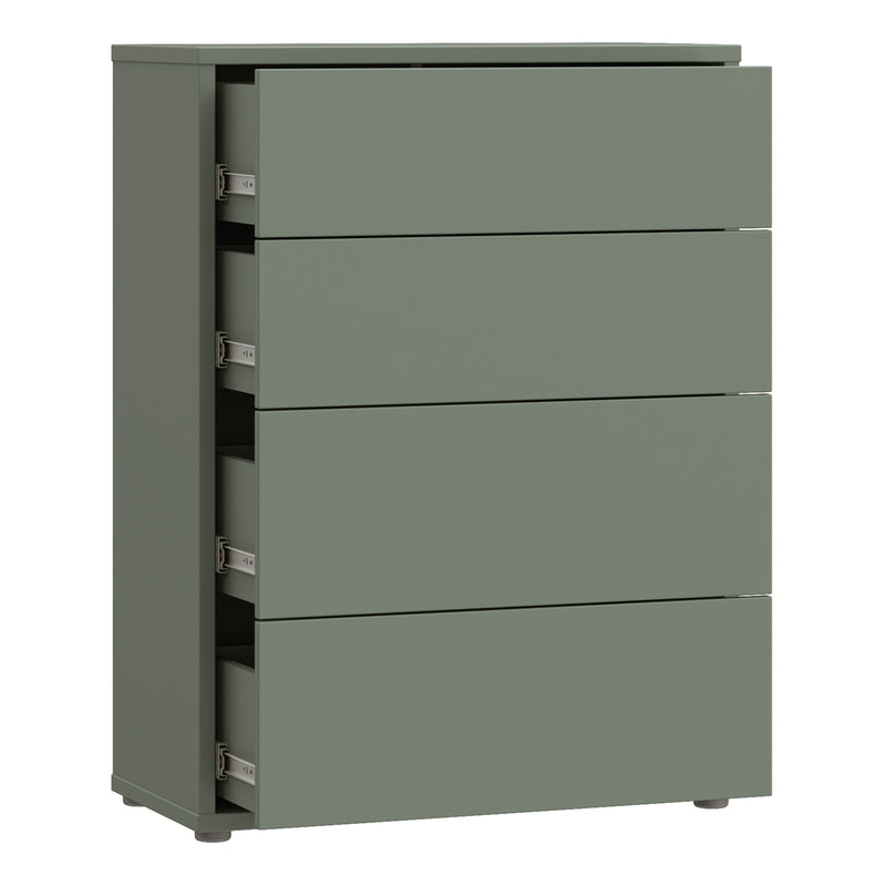 Alice Springs 4 Drawer Chest with Push-to-Open Drawers in Sage Green – image 4