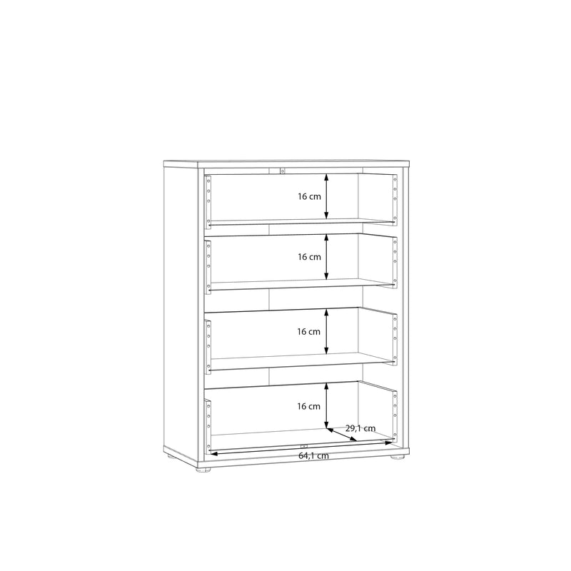 Alice Springs 4 Drawer Chest with Push-to-Open Drawers in Terracotta – image 10