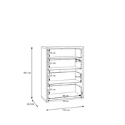Alice Springs 4 Drawer Chest with Push-to-Open Drawers in Taupe – image 10