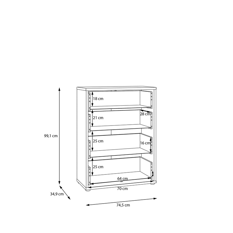 Alice Springs 4 Drawer Chest with Push-to-Open Drawers in Taupe – image 10