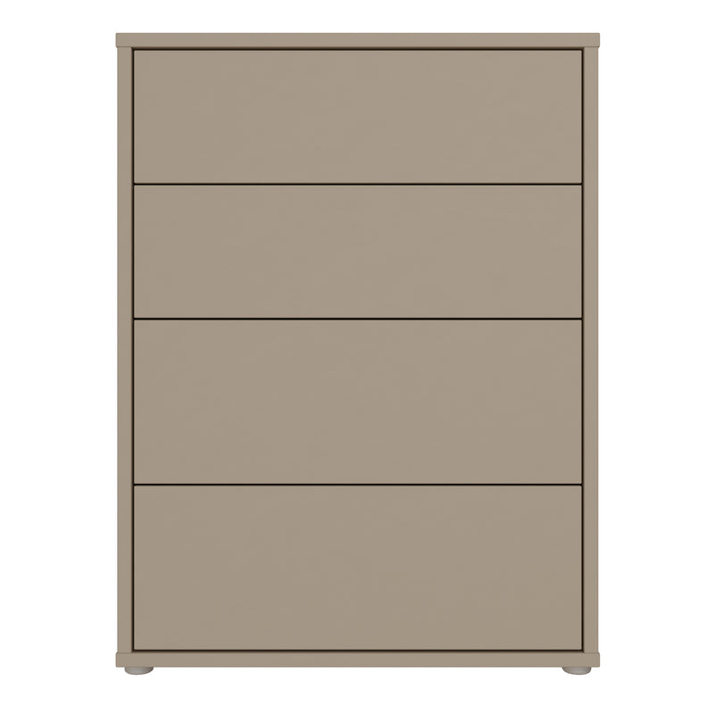 Alice Springs 4 Drawer Chest with Push-to-Open Drawers in Taupe – image 2