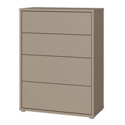 Alice Springs 4 Drawer Chest with Push-to-Open Drawers in Taupe – image 3