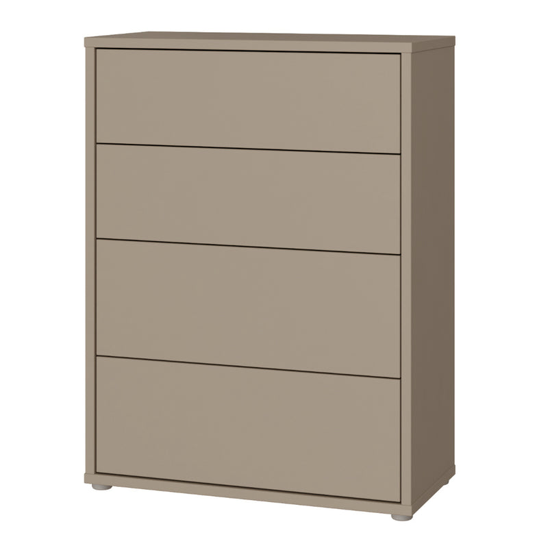 Alice Springs 4 Drawer Chest with Push-to-Open Drawers in Taupe – image 3