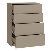Alice Springs 4 Drawer Chest with Push-to-Open Drawers in Taupe – image 4