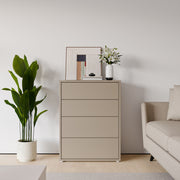 Alice Springs 4 Drawer Chest with Push-to-Open Drawers in Taupe – image 6