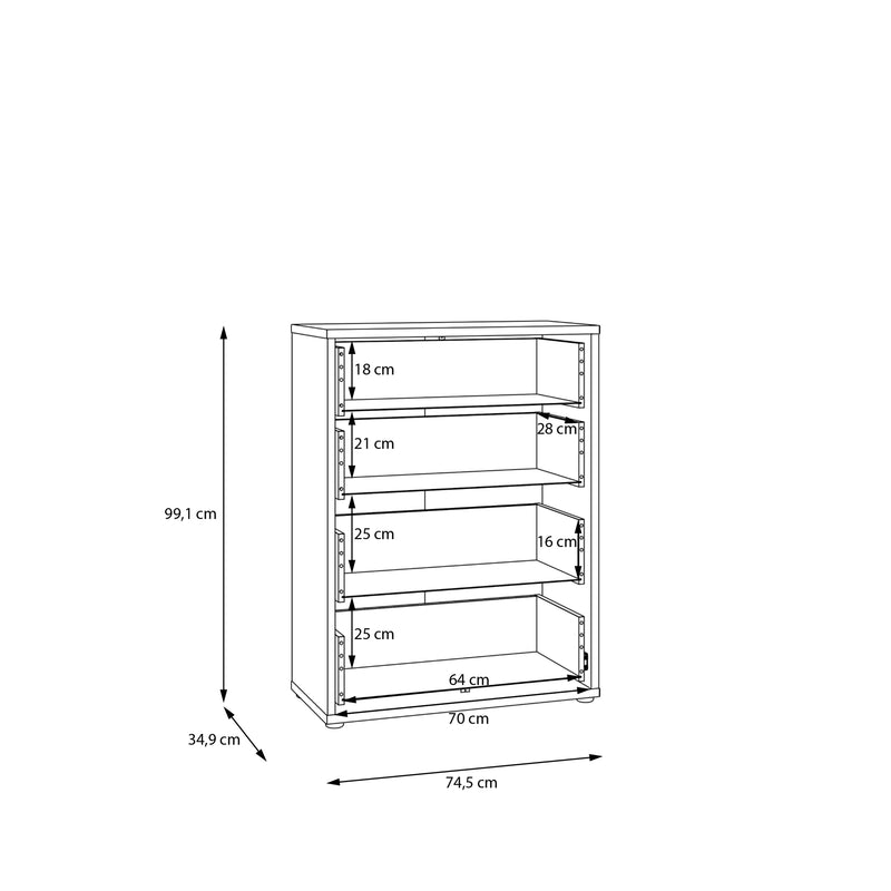 Alice Springs 4 Drawer Chest with Push-to-Open Drawers in Night Blue – image 11