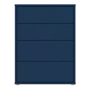 Alice Springs 4 Drawer Chest with Push-to-Open Drawers in Night Blue – image 2