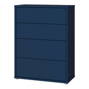 Alice Springs 4 Drawer Chest with Push-to-Open Drawers in Night Blue – image 3