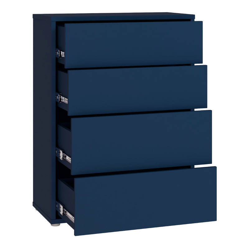 Alice Springs 4 Drawer Chest with Push-to-Open Drawers in Night Blue – image 4