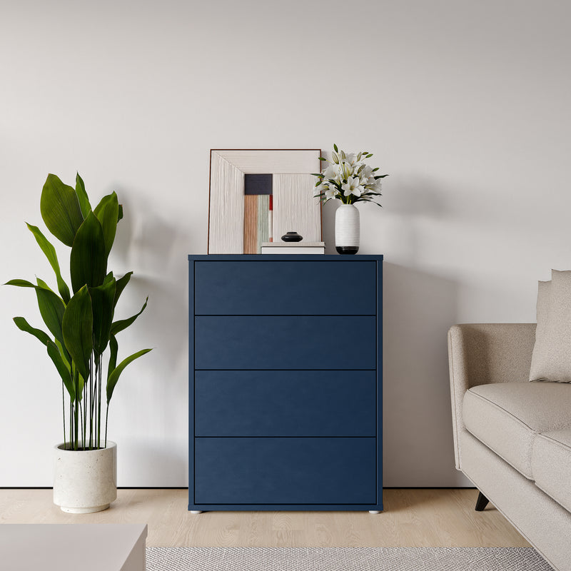 Alice Springs 4 Drawer Chest with Push-to-Open Drawers in Night Blue – image 6