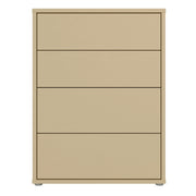 Alice Springs 4 Drawer Chest with Push-to-Open Drawers in Butter Yellow – image 2