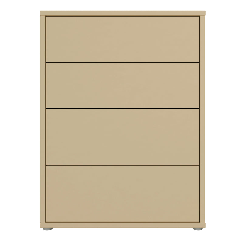 Alice Springs 4 Drawer Chest with Push-to-Open Drawers in Butter Yellow – image 2