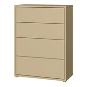 Alice Springs 4 Drawer Chest with Push-to-Open Drawers in Butter Yellow – image 3
