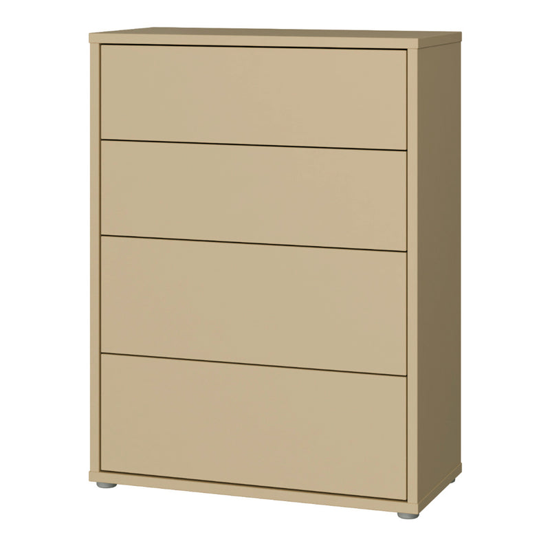 Alice Springs 4 Drawer Chest with Push-to-Open Drawers in Butter Yellow – image 3