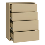 Alice Springs 4 Drawer Chest with Push-to-Open Drawers in Butter Yellow – image 4