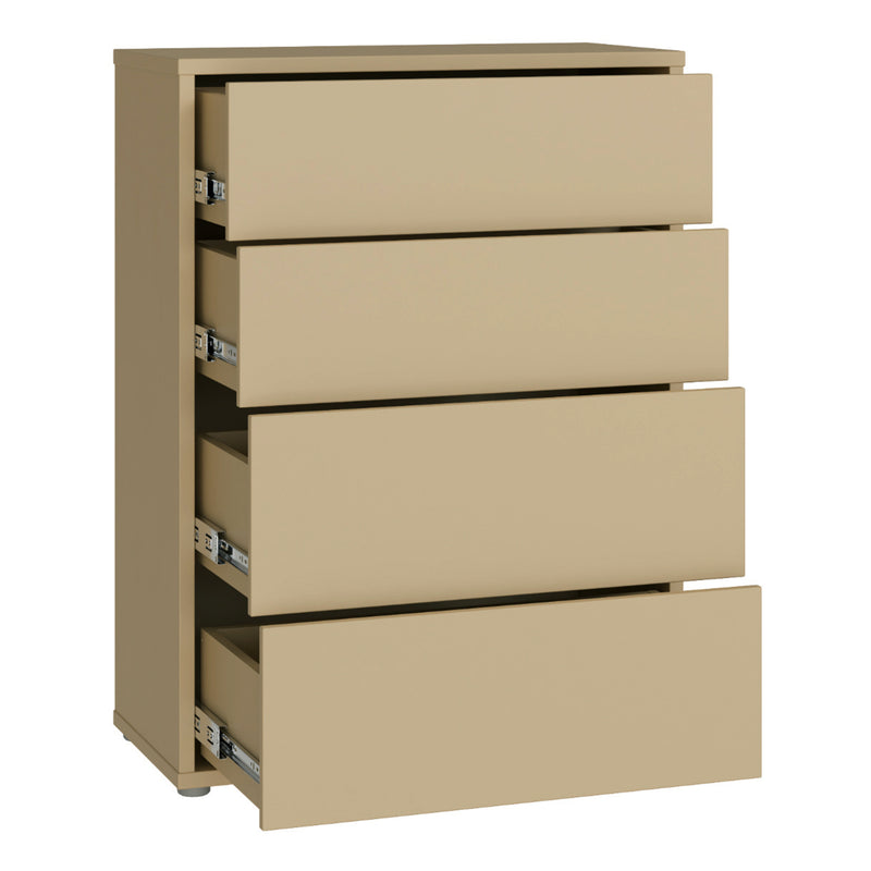 Alice Springs 4 Drawer Chest with Push-to-Open Drawers in Butter Yellow – image 4