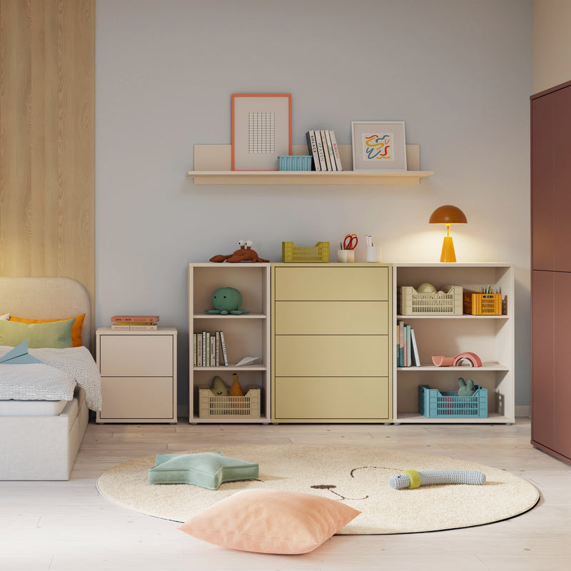 Alice Springs 4 Drawer Chest with Push-to-Open Drawers in Butter Yellow – image 7
