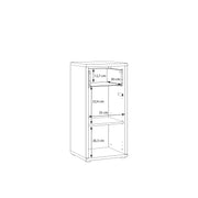 Alice Springs Low Bathroom Storage Cabinet with 1 Door Push-to-Open & 1 Drawer Push-to-Open in Taupe – image 10