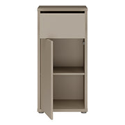 Alice Springs Low Bathroom Storage Cabinet with 1 Door Push-to-Open & 1 Drawer Push-to-Open in Taupe – image 6