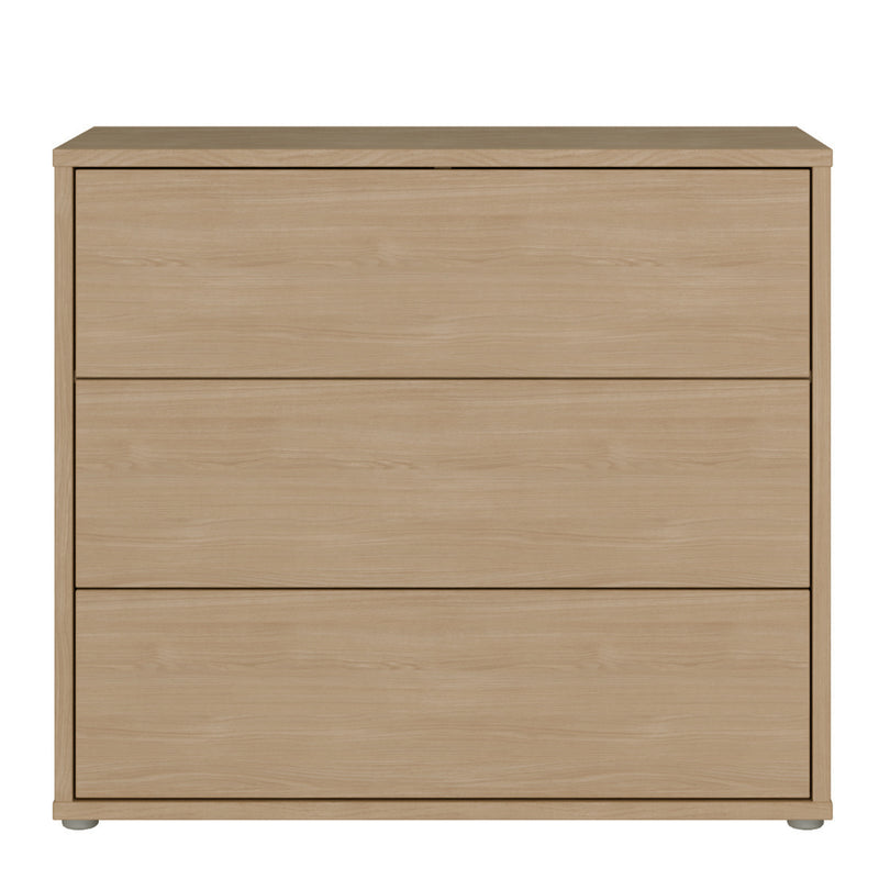 Alice Springs 3 Drawer Chest with Push-to-Open Drawers in Elegancia Oak – image 2
