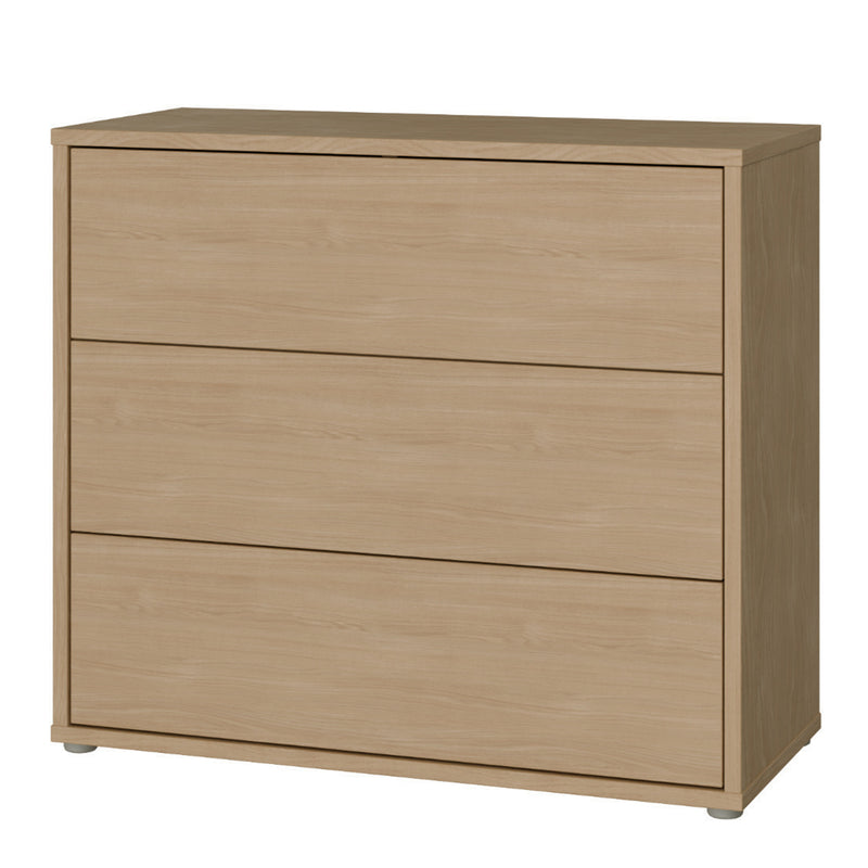 Alice Springs 3 Drawer Chest with Push-to-Open Drawers in Elegancia Oak – image 3