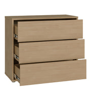 Alice Springs 3 Drawer Chest with Push-to-Open Drawers in Elegancia Oak – image 4