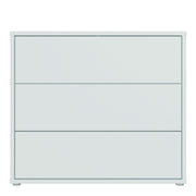 Alice Springs 3 Drawer Chest with Push-to-Open Drawers in Light Grey – image 2