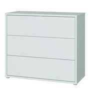 Alice Springs 3 Drawer Chest with Push-to-Open Drawers in Light Grey – image 3