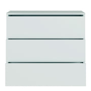 Alice Springs 3 Drawer Chest with Push-to-Open Drawers in Light Grey – image 5
