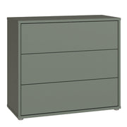 Alice Springs 3 Drawer Chest With Push-to-Open in Sage Green – image 1