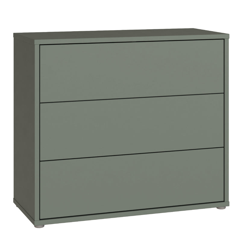 Alice Springs 3 Drawer Chest With Push-to-Open in Sage Green – image 1